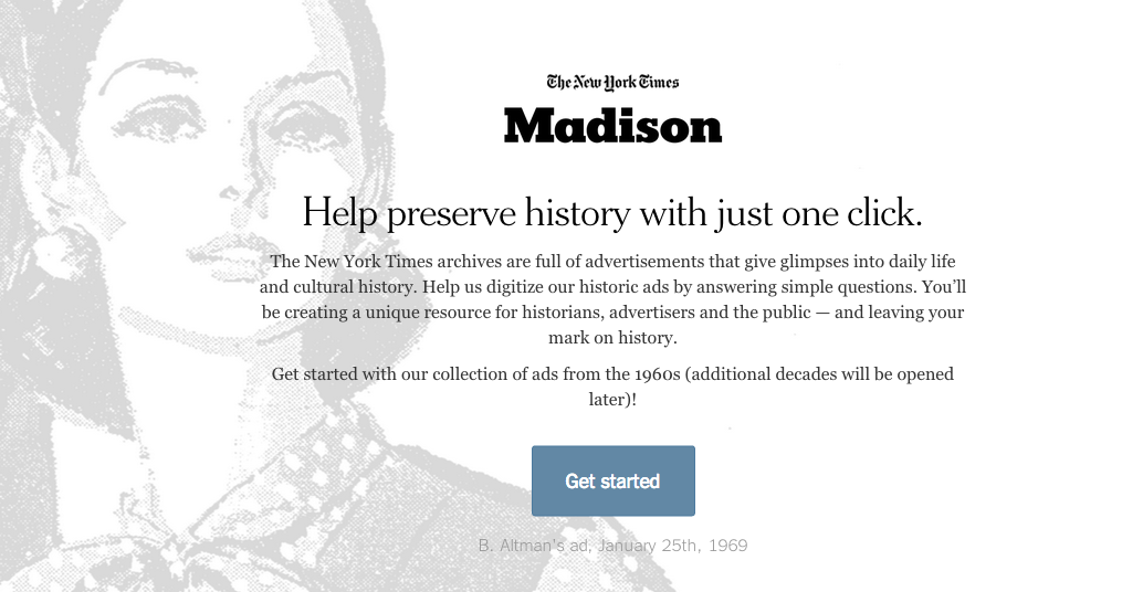 Madison crowdsourced campaign by New York Times