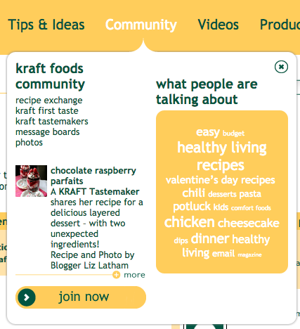 Kraft food crowdsourcing community 1